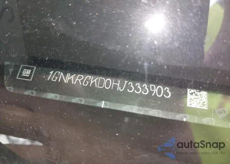 2017 Chevrolet Traverse 1Lt из США, поврежденный, VIN 1GNKRGKD0HJ333903